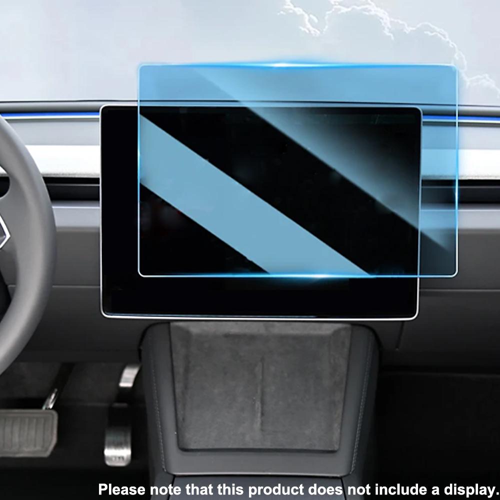 Für Tesla Modell 3 2024 15-Zoll-Touchscreen-Schutzabdeckung Modell 3 Highland 8-Zoll-Heckreihendisplay gehärtetes Glas HD-Zubehör