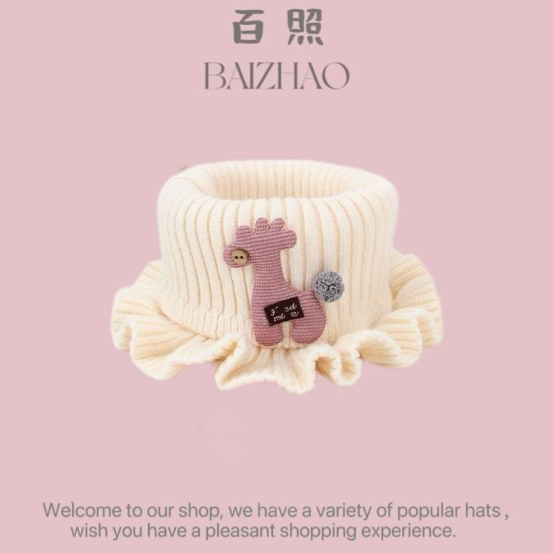 Autumn and Winter Boys and Girls Rhombus Windproof Ear Hats Baby Knitted Thickened Wool Hats Winter Children's Warm Hats