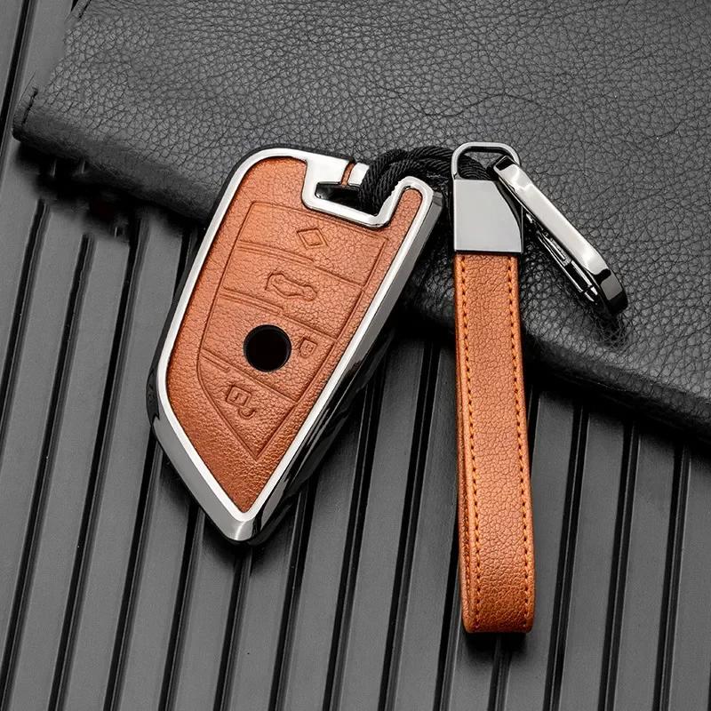 Auto Key Fob Cover Case Key Fob Bag Fit For Bmw F20 G20 G30 X1 X3 X4 X5 G05 X6 Auto Accessories Car-Styling Mount Housing Key Ring Protective