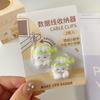 2pcs Kawaii Animals Cable Organizer Earphone Cable Holder Wall Hooks Hanger USB Charger Data Line Cable Winder Desk Organizer