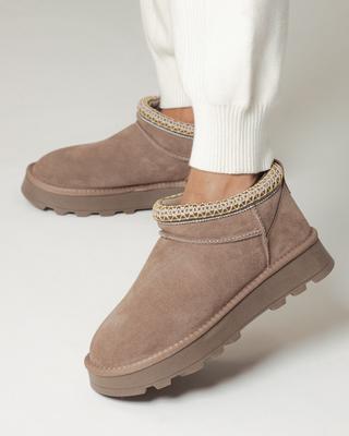 Women's Ugg Boots Allsy 188046 36 Beige Suede