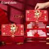 Folding Red Envelope 6/10 Card Slots Red Pocket Lucky Money Evenlopes Red Ita Bag Spring Festival Hongbao Nouvel An Chinois 2026