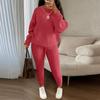 European & American Fashion Knitwear: Women's Soft & Fluffy Sweater and Pants Set for Autumn & Winter