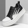 Genuine Leather Men's Casual Shoes New Male Skateboard Footwear Thick Bottom Walking Shoes Outdoor Lace-Up Men Sneakers Trainers