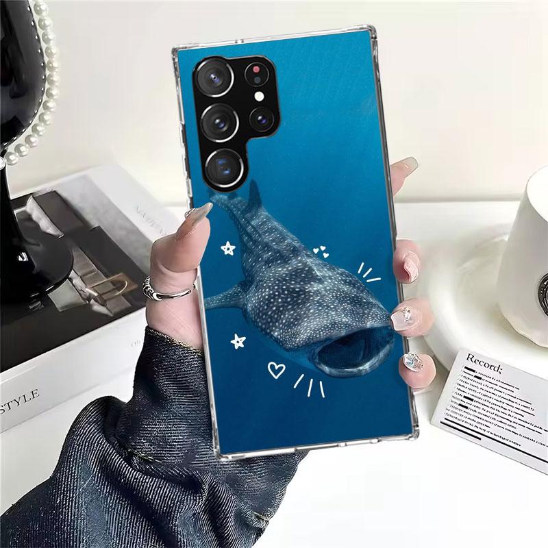 Ocean Whale Shark Soft Phone Case For Samsung Galaxy S22 S23 S24 S25 Edge S26 Ultra S20 FE S21 Plus + Fundas Coque Galaxy S20 S2