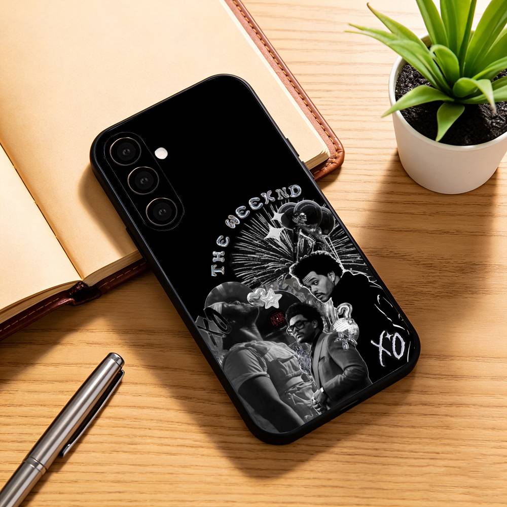 The W-weeknd D-design Phone Case Black Silicone Soft For Samsung Galaxy A73,A72,A71,A70,A53,A52,A51