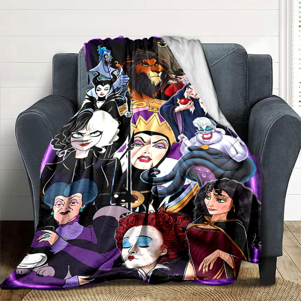 1 Stück Villains3 Decke, Geschenk, für Männer und Frauen, Weiche Decke, Gut für Schlafsofa Couch Reisen, Leichte Flanelldecke