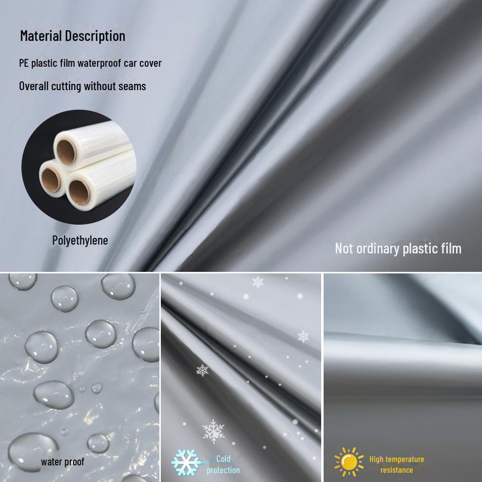 Housse de protection universelle pour voiture en film plastique PE - Légère, imperméable et anti-poussière pour la protection de la peinture en aérosol