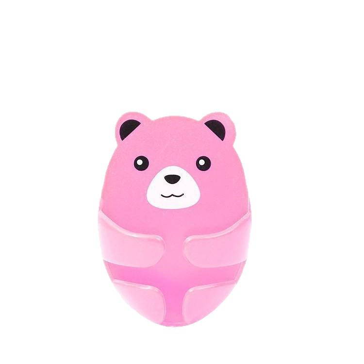 Huggy Bear Traceless Wall Plug Holder - Strong Adhesive Hook & Cable Organizer