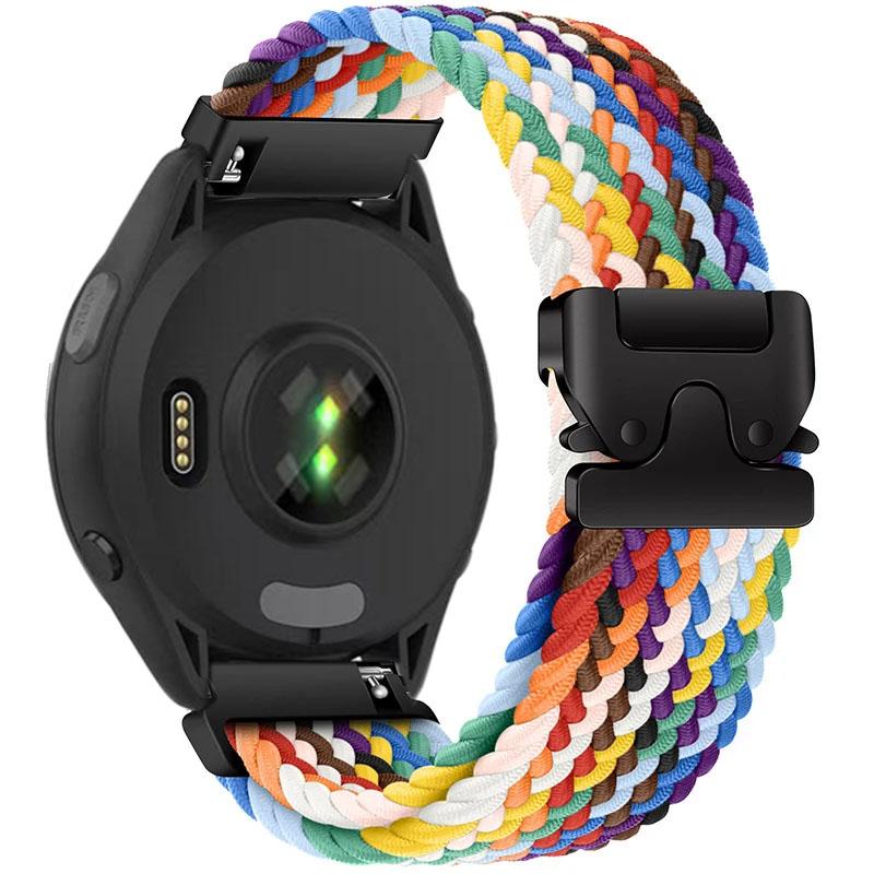 Geflochtenes Schlaufenarmband für Garmin Forerunner 965 970 265 165 570 Fallschirmschnalle Nylon-Uhrenarmband Garmin Venu 4/3/2 Active 6-5 Gürtel