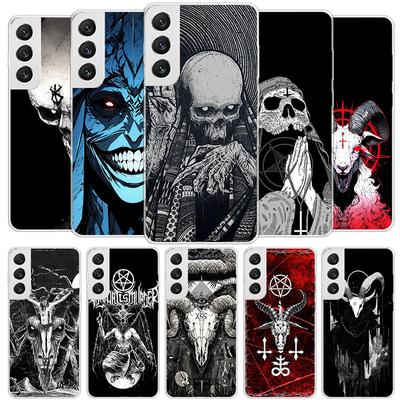 Satanic Goat Satan Devil Cover Phone Case For Samsung Galaxy S26 S25 Edge S24 Ultra S23 S22 Plus S21 S20 FE Soft Fundas Shell Ga