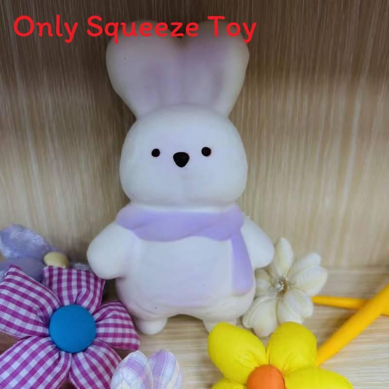 Soft Plush Bunny Toy With Slow Rebound Foam For Toddler Development