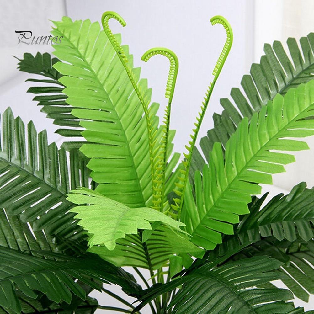 Décoration de mariage artificielle, 1 pièce, plante à feuillage, fougère verte, bureau, maison, jardin