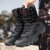Fashion Fashion Men High Top Boots Outdoor Desert Tactical Boot Non-Slip Platform Hiking Boots for Men Jungle Combat Boot Big Size47Bota