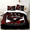 Al Ahly FC 3pc Set Perfect for Bedroom Use Comfortable Bedding Set Includes a Duvet Cover and Two Pillowcases Ideal Birthday or Christmas Gift