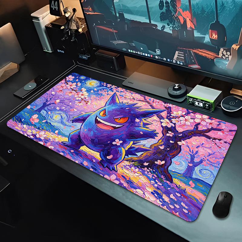 Mouse Pad Sakura Gengar Gaming Accessories Esports Players Gamers Desk Mat Anime Varmilo Keyboard Mat Office Mousepad