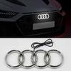 LED Logo Light 249 273 285mm Front Grille Static White Light Waterproof For Audi A3 A4 A5 A6 A7 A8 S3 S4 S5 S6 S7 TT Car Style