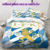 IFK Göteborg Football Pattern Bedding,Quilt Set Quilt Cover Pillowcase Home Birthday Gift (1*duvet Cover+2*pillowcase,without Core)