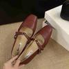 Fashion Bailamos 2025 Women Flats Fashion Round Toe Slip On Ladies Elegant Mary Jane Shoes Soft Flat Heel Outdoor Dress Ballerin Shoes M