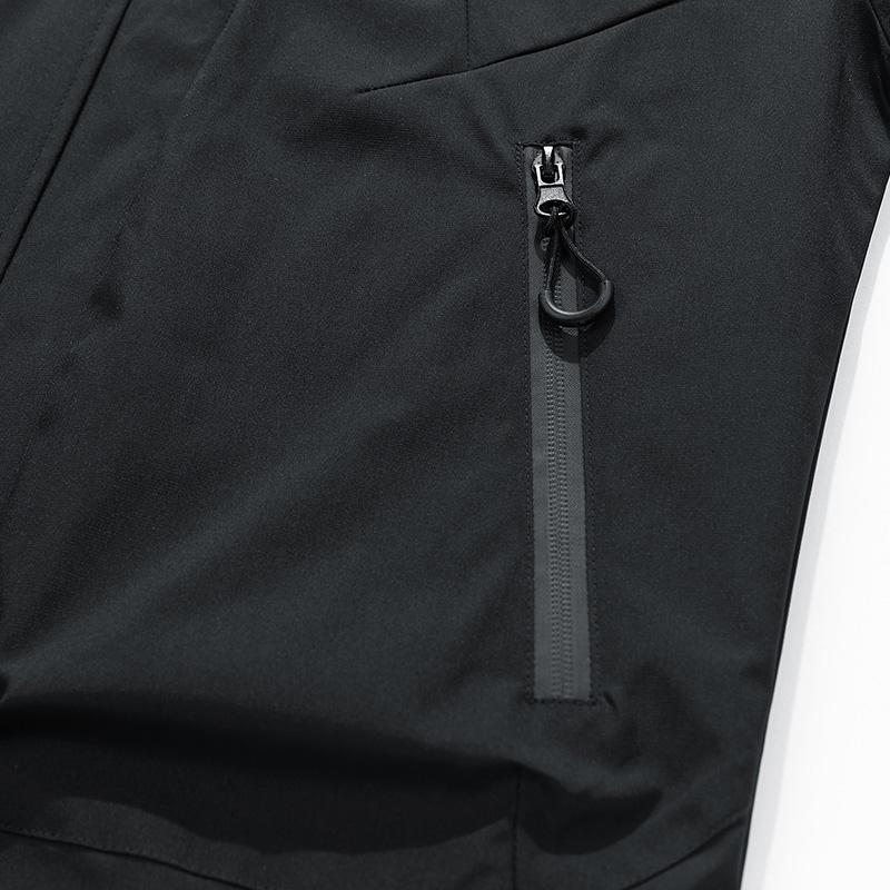 Oversize Plus Size Waterproof Black Thin Softshell Hooded Windbreaker Bomber Jacket Loose Camping Outerwear for Men