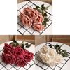 Artificial Rose Bouquet With Colored Silk Flower For Wedding And Home Decor