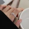Double Zircon Crown Ring Women'S Niche Design Sweet Opening Adjustable Ring Index Finger Ring Premium Durable Quality