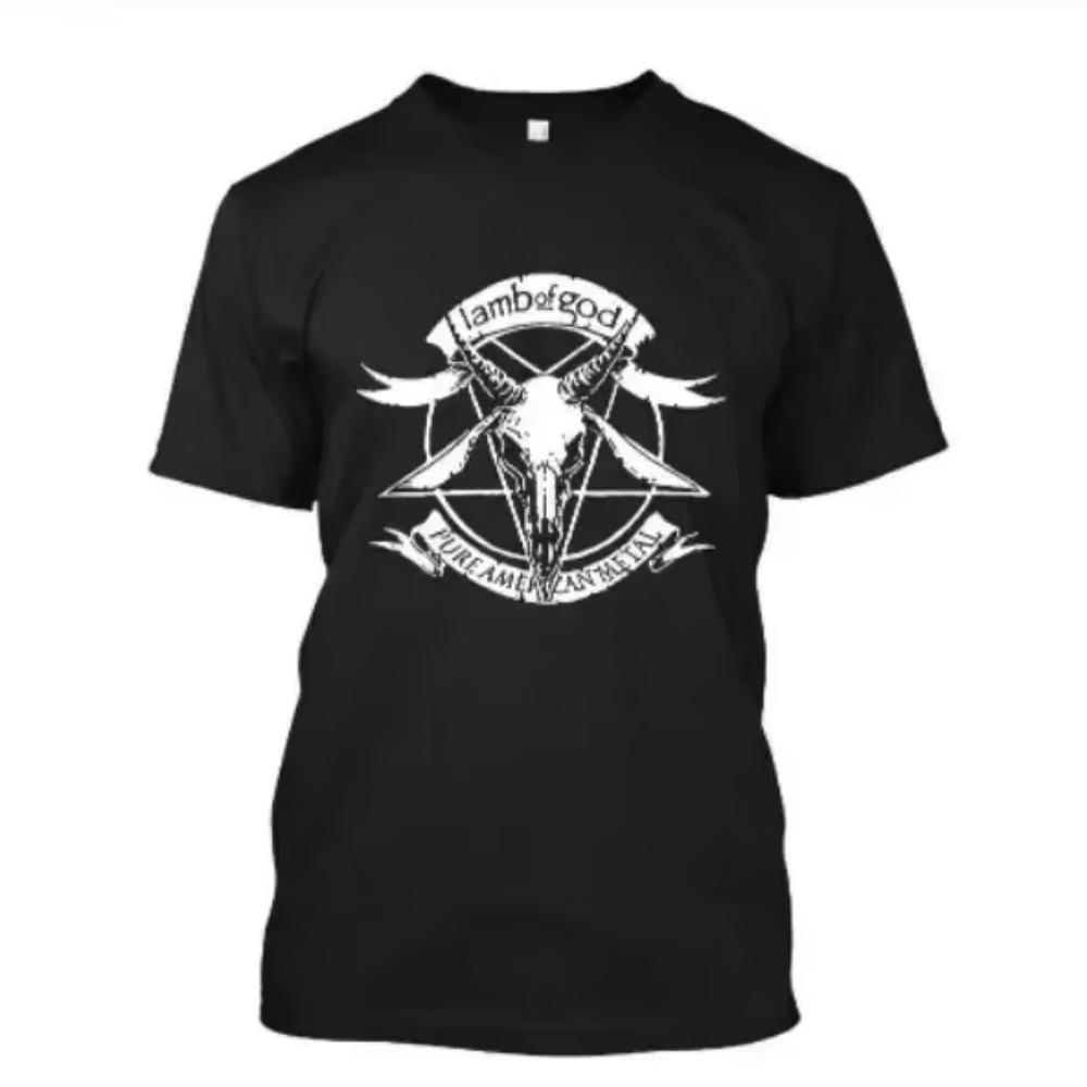 T-shirt de groupe de heavy metal Lamb of God pour homme T-shirt été à manches courtes avec graphisme T-shirt streetwear Harajuku