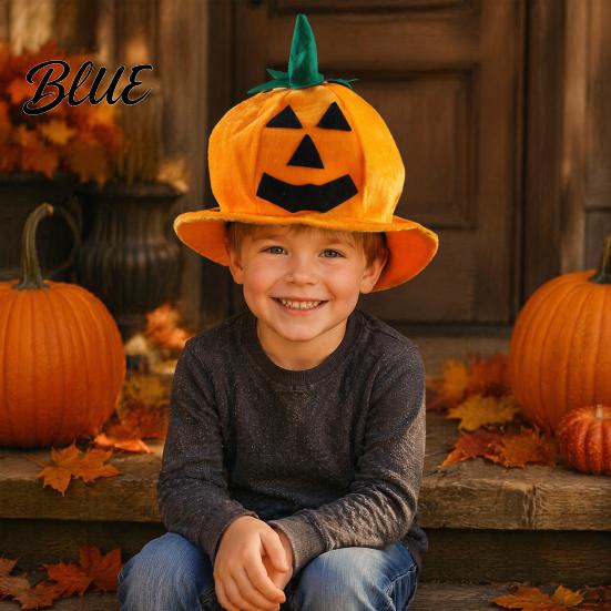 Bulk Event Gift Supplies Halloween Pumpkin Hat for Kids Adults Funny Plush Universal Fit Cap Witch Party Costume Cosplay Stage Performances Script