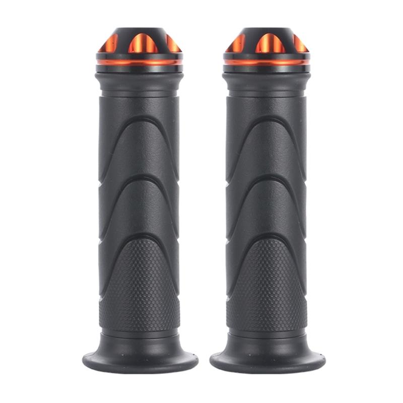 Universally Motorcycle Hand Grips Rubber End Thrusters Grip Handlebar Grips for Scooter Electric Bike Modification