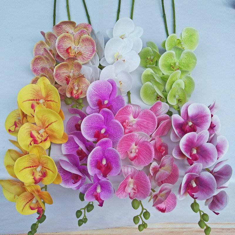 Artificial Phalaenopsis Orchid 3d Realistic Multi Stem For Home Decor Wedding
