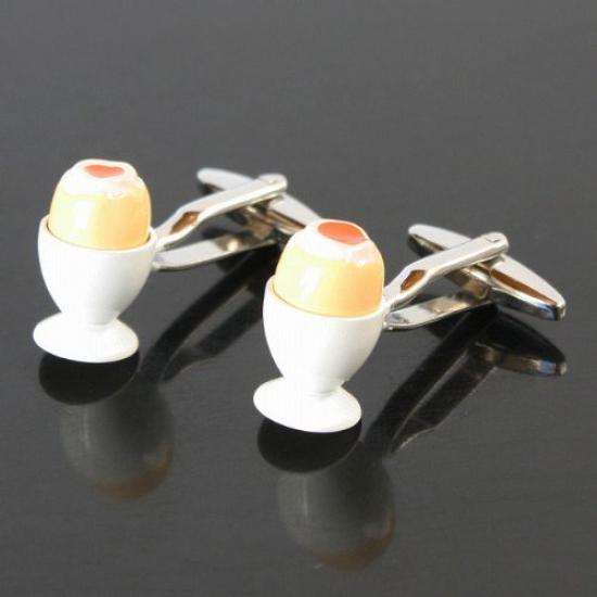 Kamakura Cufflinks Workshop Boiled Egg Cufflinks Cf1145