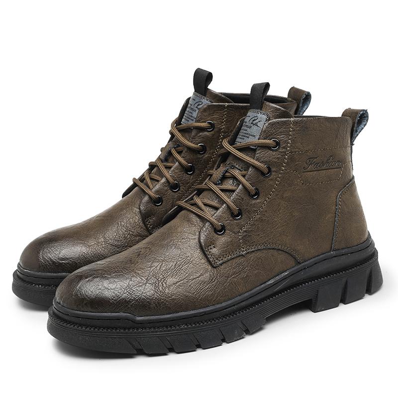 Mode Outdoor Wüstenstiefel Mode Herrenschuhe Allround Herrenmode Knöchel Lederstiefel High-Top Arbeitsschuhe Klassische Unk Stiefel