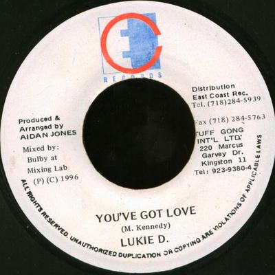 Płyta 7-calowa LUKIE D - You've Got Love NONE East Coast Reco 1996 Jamajka Reggae, Ska & Dub Używana