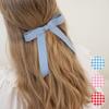 FANTASTIC PLANET Gingham Check Ribbon Hair Pin (4colors)