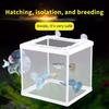1/2 Stuks S/L Aquarium Vis Kweek Kweekbak Baby Vis Broedbak Isolatienet Vis Tank Incubator Box Hangend Aquarium