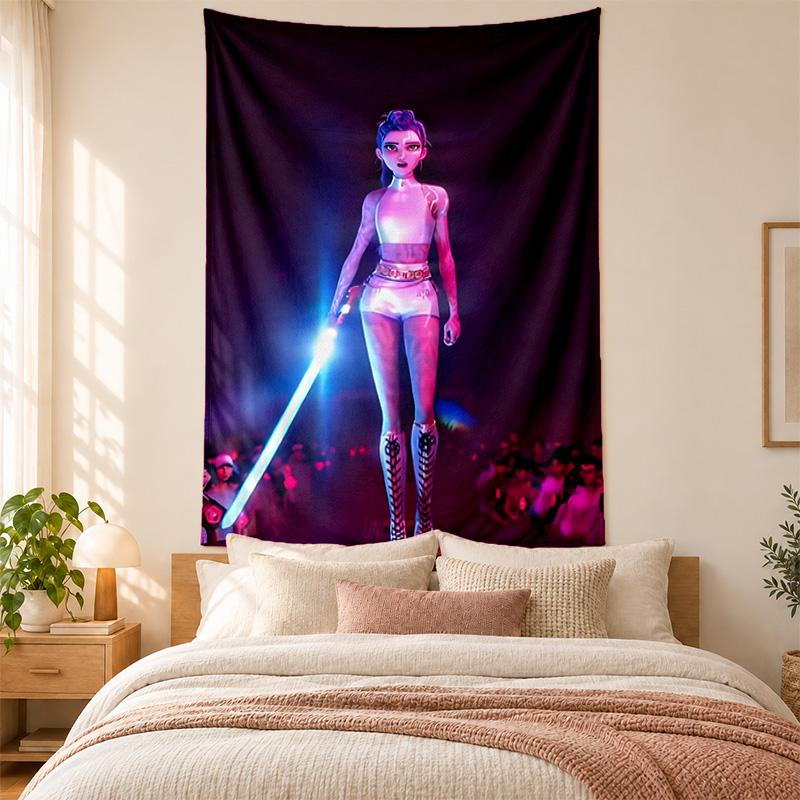 Kpop Demon Hunters Tapestry Highquality for Decorating Living Room Bedroom Dorm Walls Ideal As Bedroom Wallart Orholiday Gift