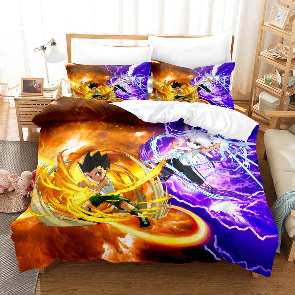 New 3d Print Hunter X Hunter Bedding Set Single Twin Full Queen King Size Bed Set Adult Kid Bedroom Fashion Home Textiles