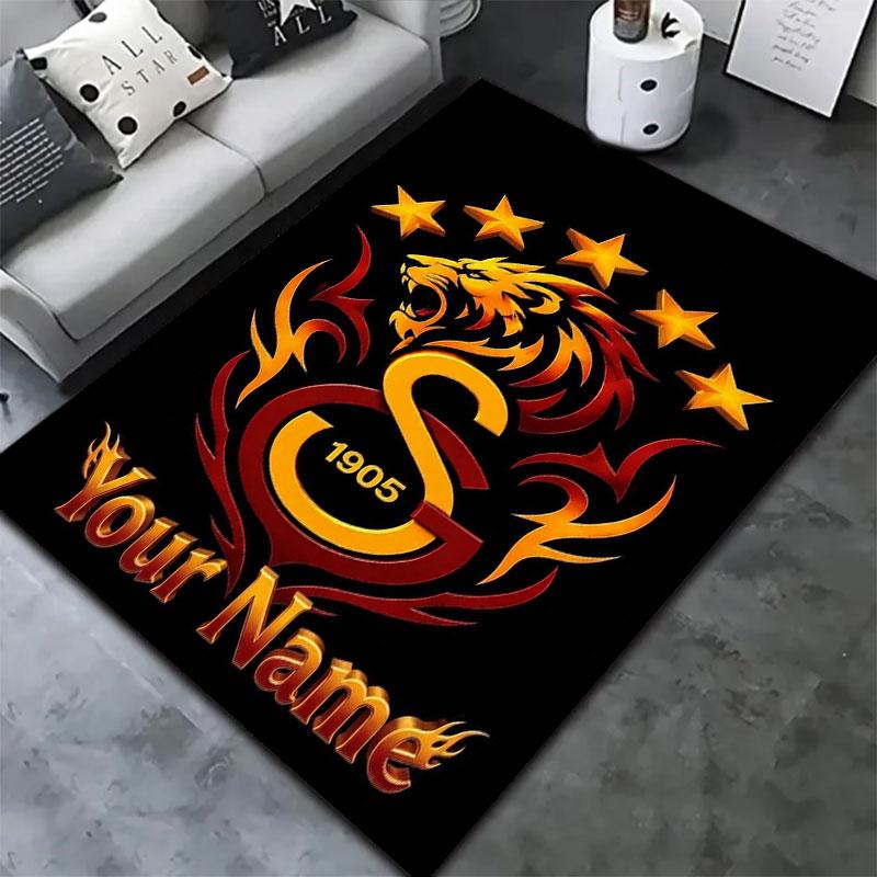 Galatasaray S Custom Name Carpet Rug for Living Room Bedroom Home Sofa Decoration,Kids play Non-slip Floor Mat