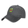 Kermit Kreslená Žába Anime Džínové Klobouky Baseballová Čepice Vintage Praná Opotřebovaná Bavlněná Táta Klobouk Nastavitelná Kamioňácká Čepice Unisex