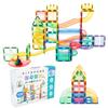 Magnetic Blocks Pitapale 108 Pieces Magnetic Tile Slope Set Ball Rolling Educational Toy ST Mark Certified Toy Birthday Present [Felicross]