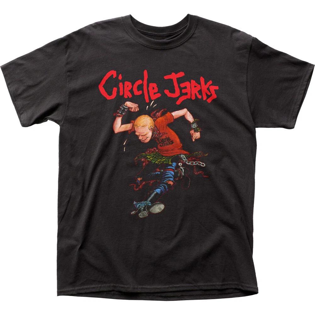 Circle Jerks Skank Man Maglietta da Uomo Rock and Roll Musica Band Classica Maglietta Nera