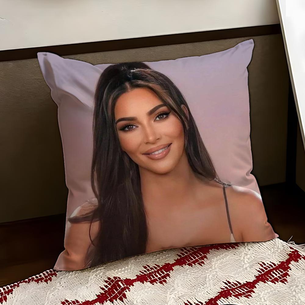 KKim KKardashianS Cushion Cover Reversible Soft Durable Pillow Cover Home  Car MultiScene Use for Daily Comfort