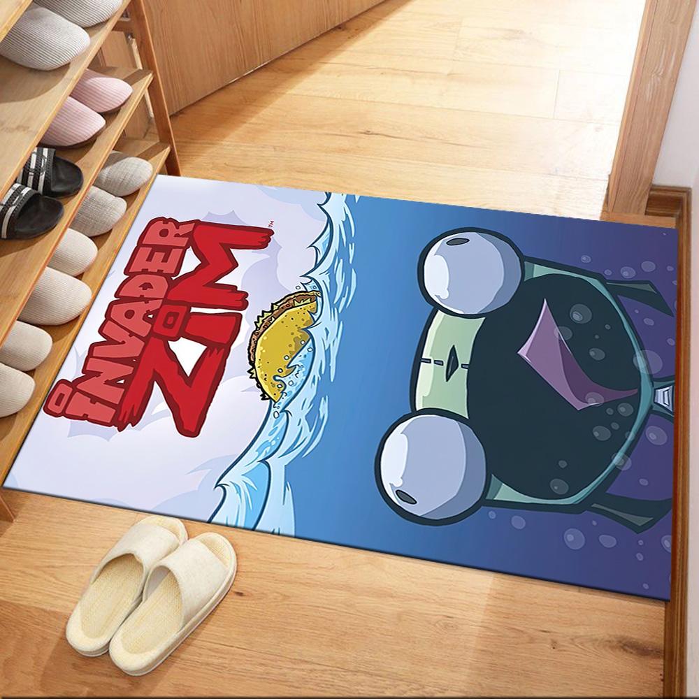 Invader Zim Square Rugs Are a Great Choice for Living Rooms, Bedrooms, Home Décor, and As Gifts.