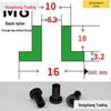 Step T-Shaped Nylon Insulating Bushing Washer, M3-M35 Thread Protection Spacer
