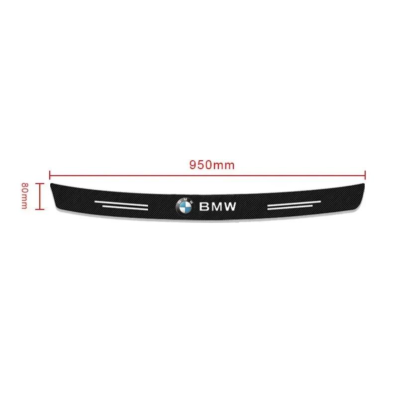 For BMW Car Rear Bumper Trunk Carbon Fiber Stickers Auto Rear Bumper Trunk Load Edge Protector For Bmw M1 M E46 E90 E60 F07 F10