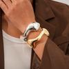 Metallic Glossy Geometric Irregular Opening Bracelet Simple Commuter Environmentally Friendly Bracelet