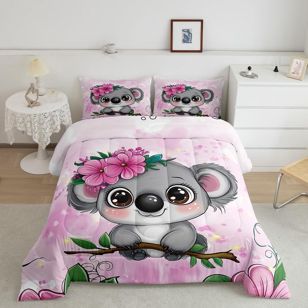Erosebridal Ice Hockey Comforter Set Twin, Hockey Player Down Comforter for Kids Boys Girls Teens Juvenile, Sports Game Duvet Set, Soft Wint