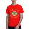 Established 1956 Mens T Shirts 70 Birthday Unique Tees Short Sleeve Crewneck Cotton New Arrival Tops TShirt