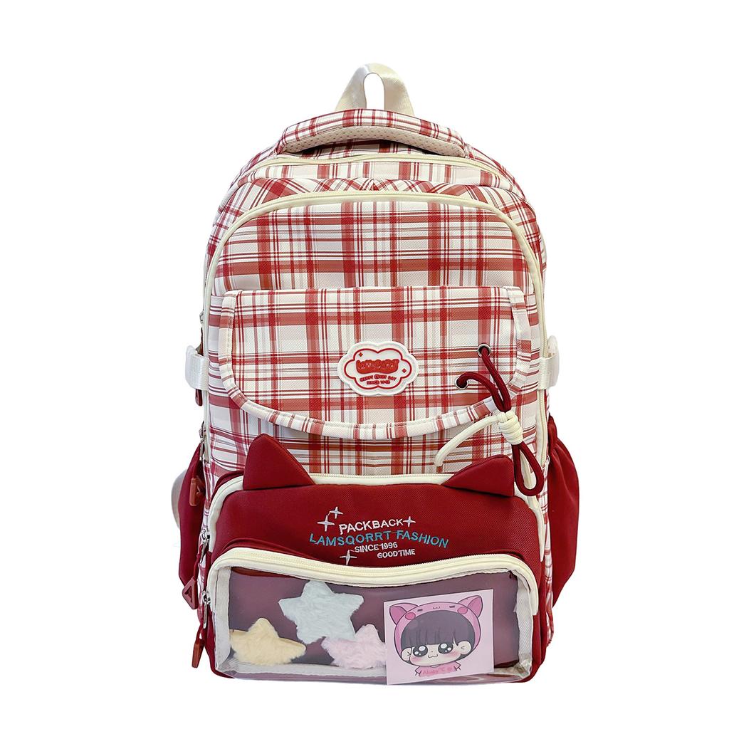 Schoolbag schoolbag girl sweet Japanese new high-value male college style fresh and sweet backpack light travel backpack
