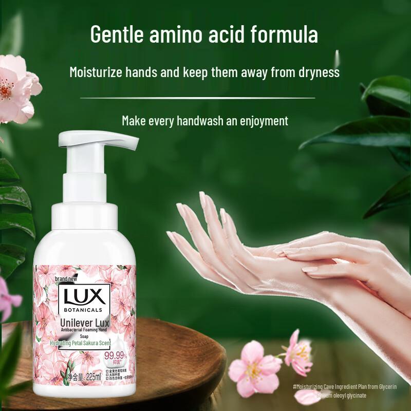 Lux Antibakterieller Schaumseifenspender, Kirschblütenduft (2x225ml)